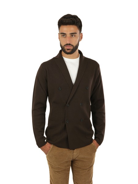 Double-breasted lapel clothing 100% merino wool