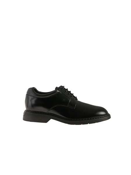 Black Lace-up Derby Shoe