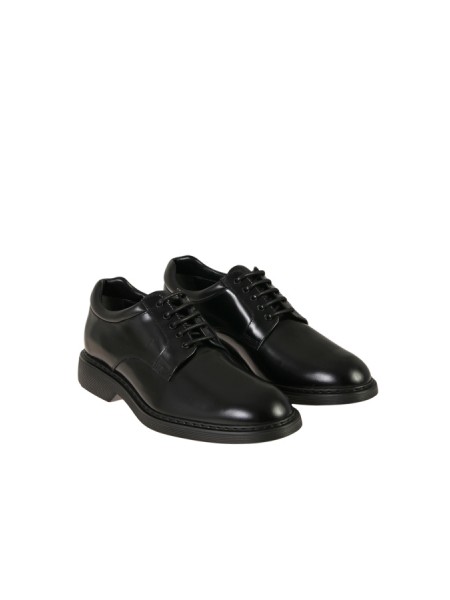 Black Lace-up Derby Shoe