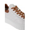 Hogan H-Stripes Sneakers White Tan