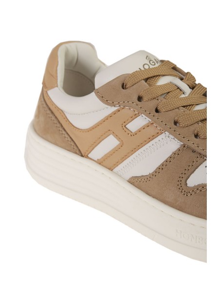 Sneakers HOGAN H630 Ivory Brown Beige