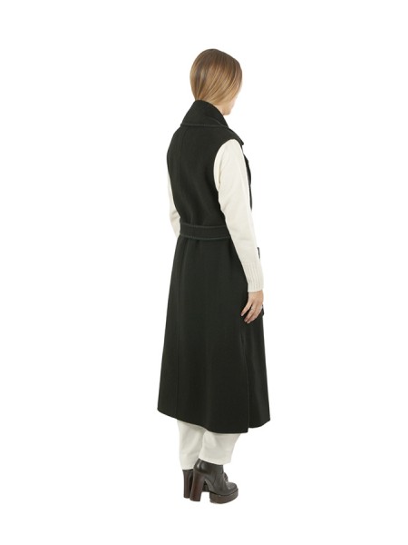 Long Vittoria waistcoat with belt