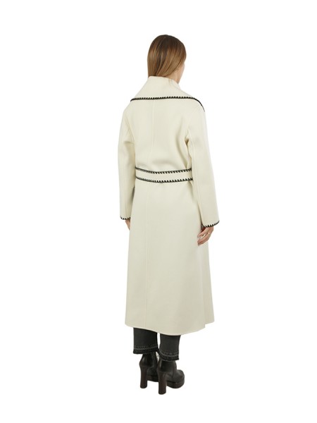 Long Vittoria coat with belt