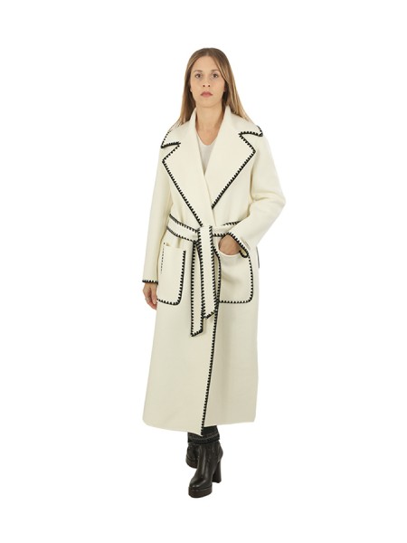 Long Vittoria coat with belt