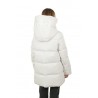 Clothing hooded down jacket hood edge printed with logo that can be hidden side pockets betelles with log