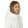 Clothing hooded down jacket hood edge printed with logo that can be hidden side pockets betelles with log