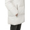 Clothing hooded down jacket hood edge printed with logo that can be hidden side pockets betelles with log