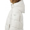 Clothing hooded down jacket hood edge printed with logo that can be hidden side pockets betelles with log