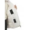 Clothing hooded down jacket hood edge printed with logo that can be hidden side pockets betelles with log