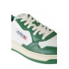 Autry Medalist Low Two-Tone White/Green Sneakers