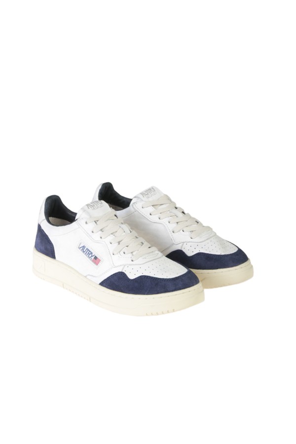 Autry Medalist Low White/Blue Sneaker