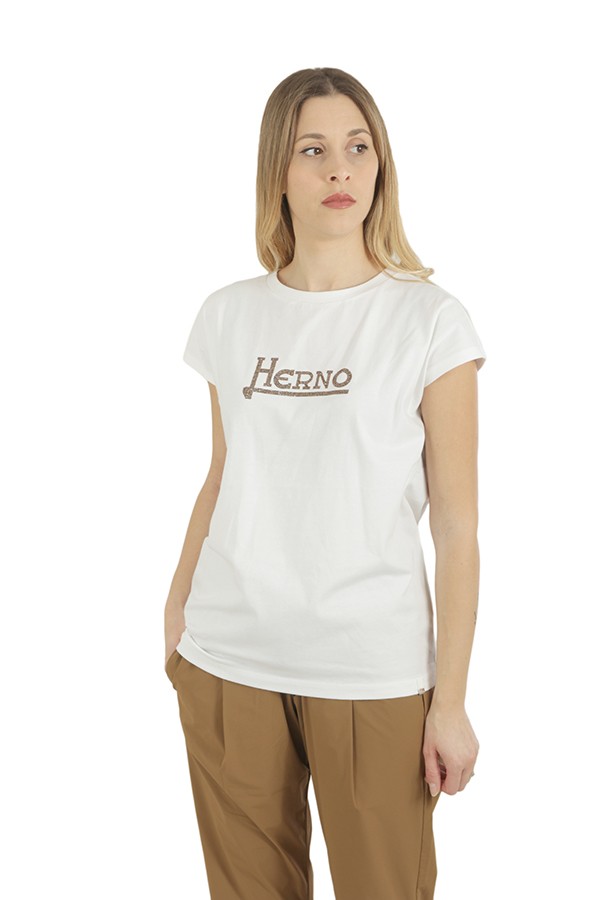 Herno T-shirt in Interlock Jersey White