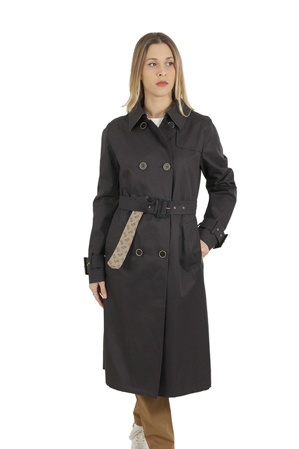 Trench coat in Delon and Blue Monogram