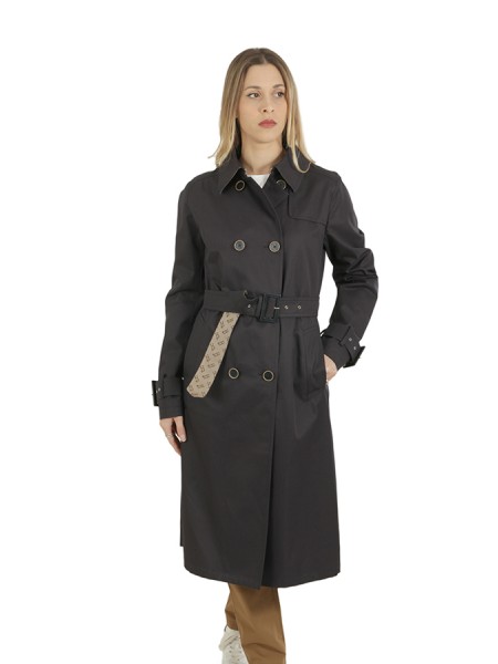 Trench coat in Delon and Blue Monogram