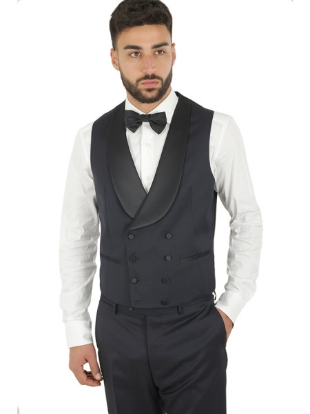 Blue TAGLIATORE waistcoat