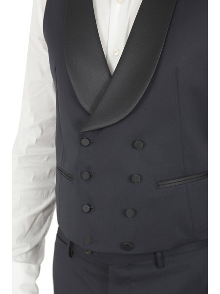 Blue TAGLIATORE waistcoat