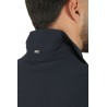 Herno polo shirt in navy blue crepe jersey