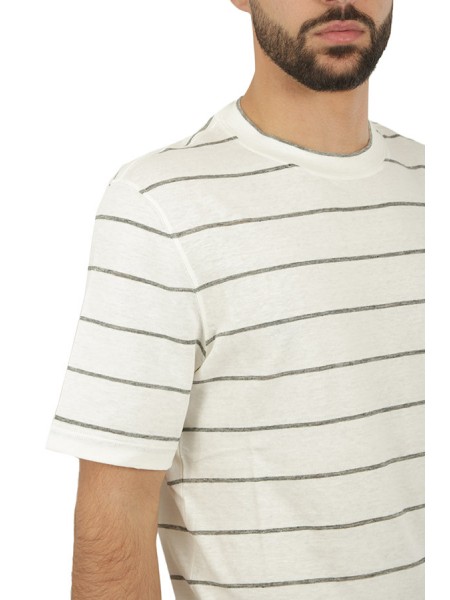 T-shirt BRUNELLO CUCINELLI Striped Grey