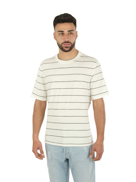 T-shirt BRUNELLO CUCINELLI Striped Grey