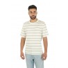 T-shirt Brunello Cucinelli Rigato Grigio