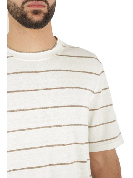 Brunello Cucinelli Striped Cigar T-shirt