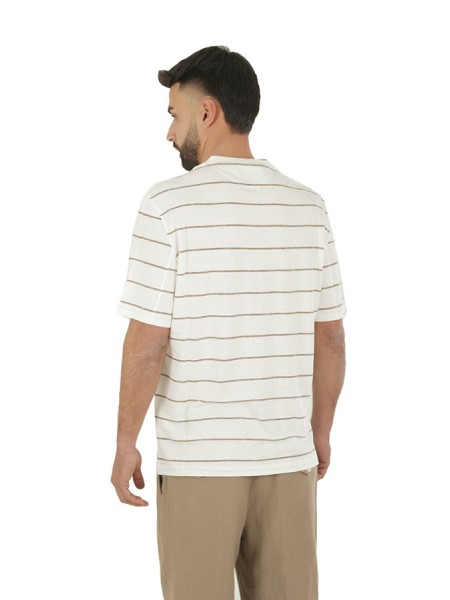 Brunello Cucinelli Striped Cigar T-shirt