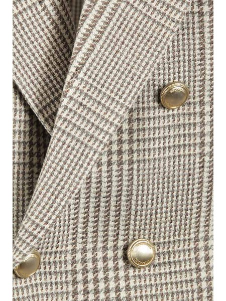 Prince of Wales one-and-a-half-breasted BRUNELLO CUCINELLI jacket