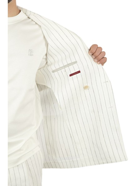 White Pinstripe BRUNELLO CUCINELLI Suit