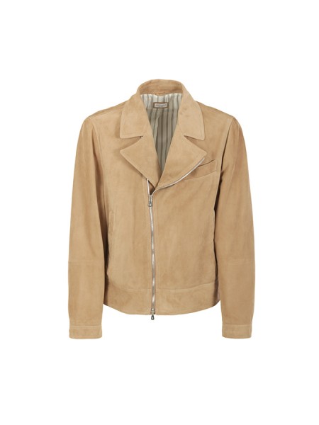 Brunello Cucinelli Tobacco Suede Jacket