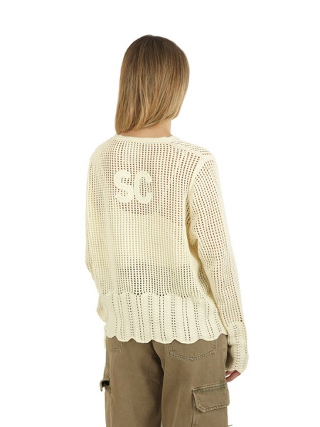 Jennifer SEMICOUTURE Cardigan Perforated Cream