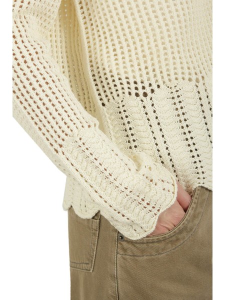 Jennifer SEMICOUTURE Cardigan Perforated Cream