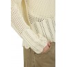 Cardigan Semicouture Jennifer Traforato Panna