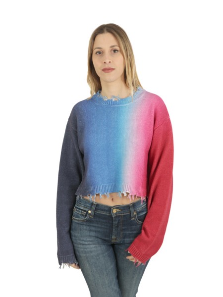 Merly Cropped Gradient SEMICOUTURE Sweater