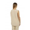 Crepe de Chine PESERICO top in stretch silk