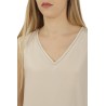 Crepe de Chine PESERICO top in stretch silk