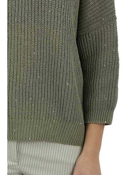 Peserico sweater in micro-sequins Green