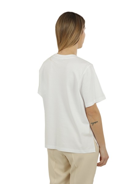 Peserico T-shirt in White Cotton Jersey