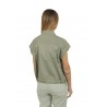 Peserico shirt in green light satin