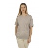 T-shirt PESERICO Striped White/Corded