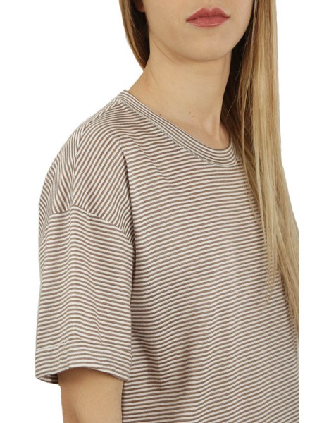 T-shirt PESERICO Striped White/Corded