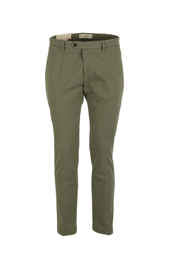 Green Gabardine BRIGLIA Trousers