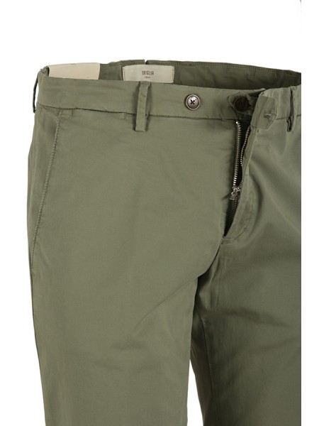 Green Gabardine BRIGLIA Trousers