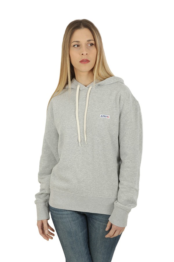 Autry Hooded Sweatshirt Grey Melange