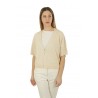 Peserico Crop Linen Cardigan