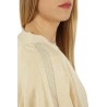 Peserico Crop Linen Cardigan