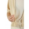 Peserico Crop Linen Cardigan