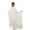 White linen PESERICO Kimono stole