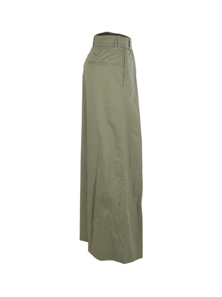 Peserico trousers in light cotton satin Verde Laguna