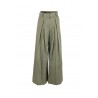 Peserico trousers in light cotton satin Verde Laguna