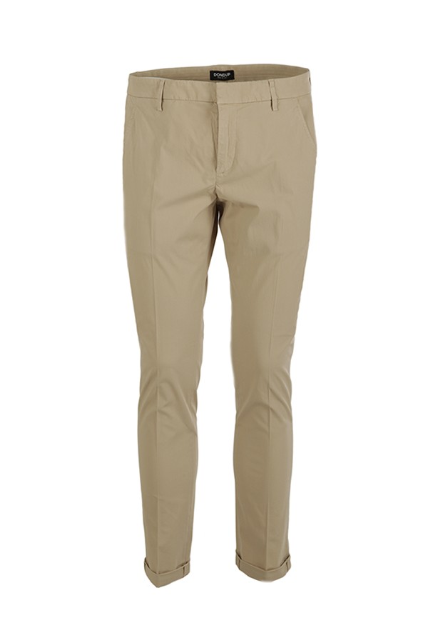 Gaubert Silm DONDUP trousers in beige gabardine